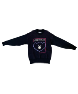 Vintage Aussie Roo Downunder Koala Bear Australia Sweater Black sz L w/D... - $53.77 CAD