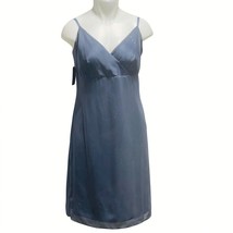 Preview Collection Dress Petites Size 8P Sleeve-less Midi Blue Vintage New - £21.52 GBP