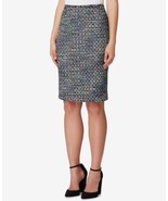 Tahari Asl Womens Petite Metallic Boucle Pencil Skirt, Black/White,16 Pe... - £71.56 GBP