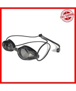 Black Racing Swimming Goggles with Impact-Resistant UV Protection &amp; Bung... - $551.24 MXN