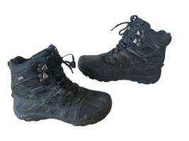 Merrell Moab Polar Waterproof Ice Grip Ankle Hiking Boots J41917 Black Size 9 - £30.46 GBP