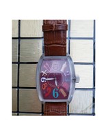 Weman Red Art Multi-Color Crazy Numbers watch Sylish - $349.54 MXN