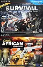 New PS3 Cabela&#39;s Double Gun Bundle Shadows Of Katmai + African Adventures Games - £44.93 GBP