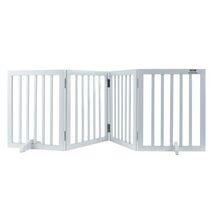 Freestanding Pet Barrier, 24" Height x 80.3" Width, 4-Panel Folding Dog ... - $93.08