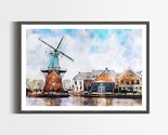 Premium art print windmill de adriaan in watercolors by dreamframer art thumb155 crop