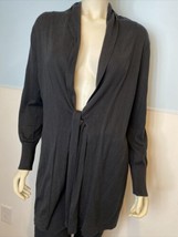 Banana Republic Tie Front Cardigan Silk Cotton Cashmere Sweater Women&#39;s Petite L - £11.17 GBP
