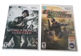 Wii Nintendo Games (Lot Of 2) Teen Adult Games Medal Of Honor Ghost Squad USED - £20.09 GBP
