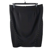 Chico&#39;s Black 2(12) TRAVELERS CHELSEA COLLECTION Ottoman Pencil Skirt - £26.95 GBP