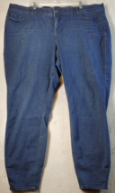 Torrid Jeans Womens Tall 28 Blue Denim Cotton Pockets Belt Loops Straight Leg - £16.59 GBP