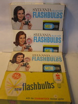 (4) vintage boxes of M3 Flashbulbs - Sylvania Blue Dot &amp; GE - £21.64 GBP