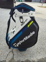 Taylormade Sim2 Tour Staff Golf Bag 6 Divider Blue/White/Black w Nylon R... - $166.24