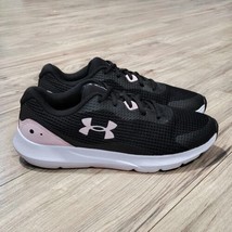 Under Armour Surge 3 Womens Size 10 Running Shoes Black Pink - £32.77 GBP