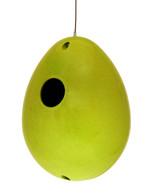 Eco Egg Bamboo Birdhouse in Key Lime - £15.19 GBP