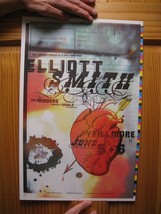 Elliott Smith Poster AP The Minders Danielle Howle June 5 6 Fillmore - £140.69 GBP