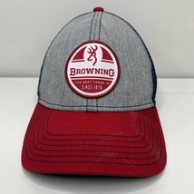 Browning Hunting Trucker SnapBack Hat Navy/Red - £11.30 GBP