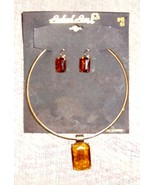 Vintage Topez Necklace &amp; earring Set by Rachael Rose - $15.50