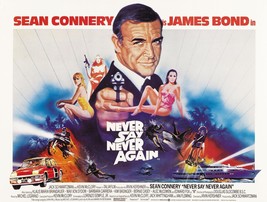 1983 Never Say Never Again Movie Poster 16X11 007 James Bond Sean Connery  - £9.10 GBP