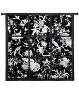 53x52 FLORAL DIVISION Asian Black White Bird Tapestry Wall Hanging  - €151,44 EUR