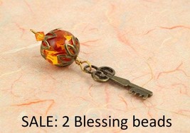 SALE: Choose 2 Green, Orange or Purple Blessingway beads - Tree of Life, Birth G - £16.46 GBP