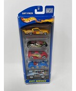 Vintage 2000 Hot Wheels City Service 5 Car Gift Pack #50078 1/64 Scale - $17.54
