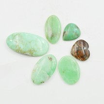 Natural Chrysoprase Gemstone Cabochon, 6 Pieces 163.5 Carats Wholesale Stone - £22.37 GBP
