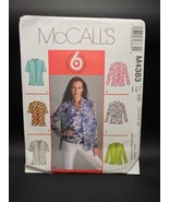 McCalls Misses Shirts Top Pattern M4383 Petit Plus Size 12-14-16-18 Vint... - $21.85 CAD