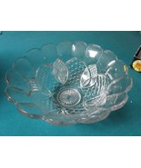 Pressed Glass Mid Century Bowl 6 X 10&quot; Diam - $1,429.88 MXN