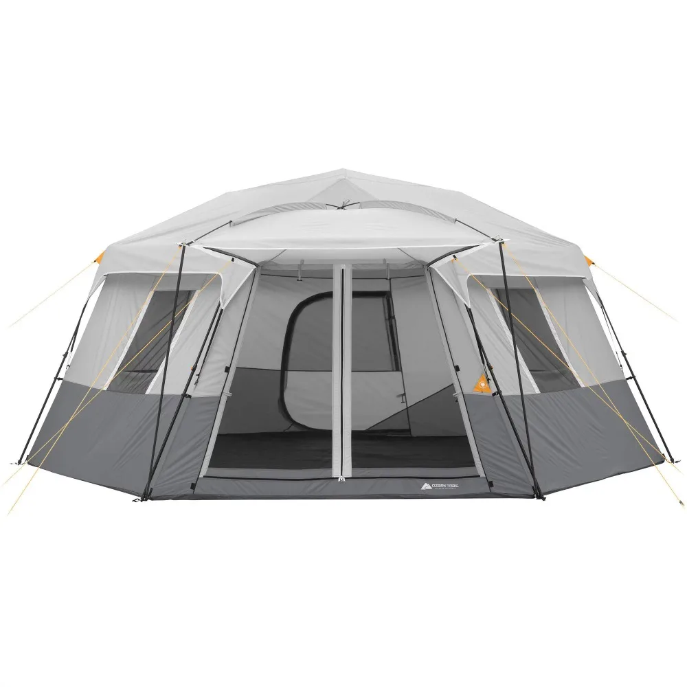 Ozark Trail Sleeps 11 Camping Supplies 17&#39; X 15&#39; Person Instant Hexagon Cabin - £260.10 GBP