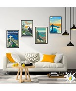 Vintage Brazil Travel Poster Canvas, Rio De Janeiro Illustration Wall Ar... - £5.62 GBP+