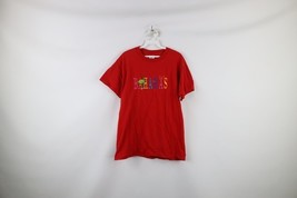 Vintage 90s Streetwear Womens Medium Faded Bahamas Spell Out T-Shirt Red... - $24.70