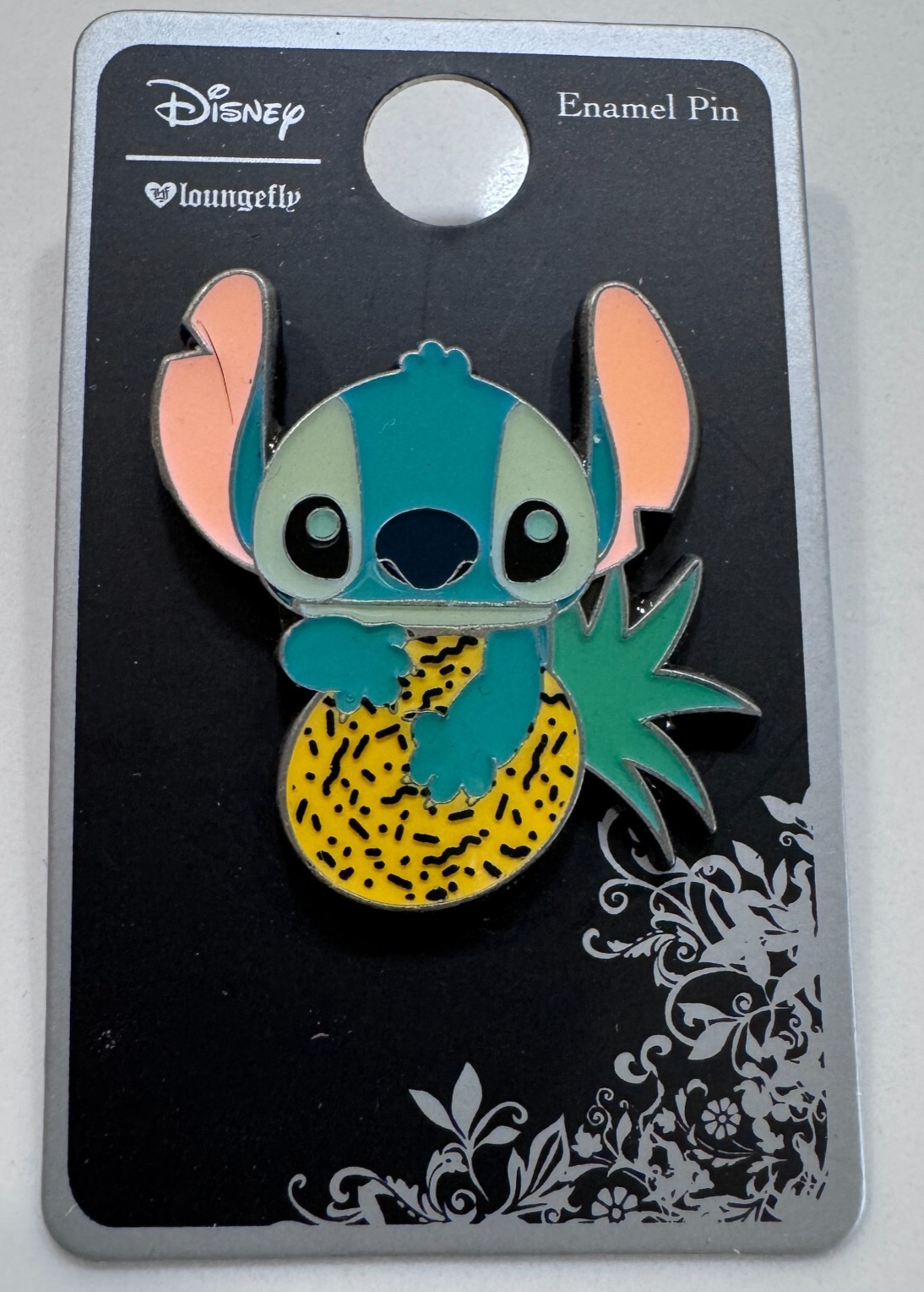 Loungefly Disney Lilo &amp; Stitch Pineapple Metal Enamel Pin - $14.84