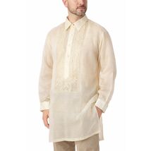 VTG 1920s Manila Shirt Embroidered Silk Organdy Tesoros Mens Unisex L - $372.19