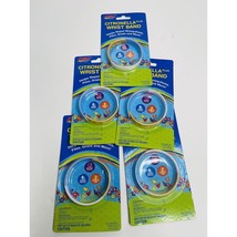 5pk Pic Citronella Waterproof Deet Free Wrist Band Up To 200 Hours Bundle - £8.24 GBP