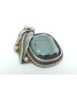 HEMATITE Vintage PENDANT in STERLING Silver - Artisan Hand Crafted - FRE... - £60.32 GBP
