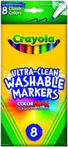 Crayola 8 Ct Ultra-Clean Fine Line Washable Markers Color Max - $35.90