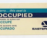 Eastern Airlines This Seat is Occupied / These Seats Are Reserved Card 1978 - £18.77 GBP