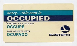 Eastern Airlines This Seat is Occupied / These Seats Are Reserved Card 1978 - £18.58 GBP