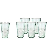 Amici Home Set of 6 Italian Recycled Green Juice Glass, 11 oz - £72.34 GBP
