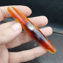 Antique Yemeni Old Crystal Agate Middle Eastern yellow Agate Bead -35Y - £106.86 GBP