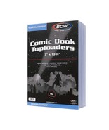 10 packs of 10 (100) BCW 7&quot; x 10 ¾&quot; Current Comic Topload Holders - $174.43