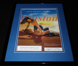 2004 Winston Cigarettes Leave Bull Behind Framed 11x14 ORIGINAL Advertis... - $34.64