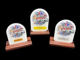 Car Awards Lot All British GR Thomas Acrylic Wood 1st 2nd 3rd - $332.78 MXN