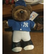 Vtg New York Yankees Teddy Bear Plush Stuffed Animal Genuine MLB 1999 W/... - £3.88 GBP