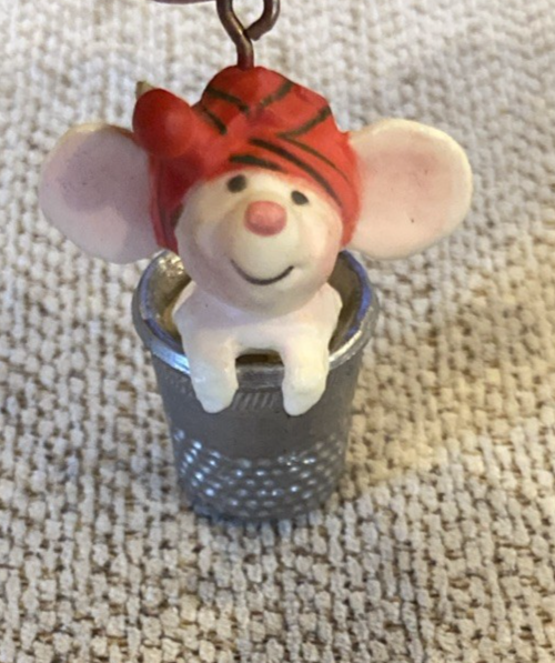 Hallmark Keepsake Ornament Little Trimmer Thimble Mouse 1st in Series 19... - $14.99