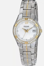 NEW* Pulsar Women's PH7244 Quartz Watch Two-Tone Wrist Watch MSRP $150 - $60.00