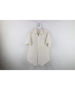 Vtg 50s 60s Streetwear Mens 15.5 Sheer Short Sleeve Collared Button Shir... - €51,12 EUR