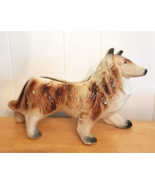 LARGE Collie Shetland Sheep Dog Vintage Ceramic Planter Pet Figurine 12&quot;... - €42,93 EUR