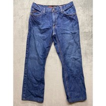 Ariat Jeans Relaxed Boot Cut Men 34x32 Blue M4 FR Flame Resistant Work Denim - £25.05 GBP