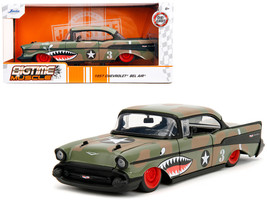 1957 Chevrolet Bel Air #3 Camouflage with Shark Mouth Graphics &quot;Bigtime Muscl... - £33.03 GBP
