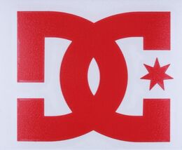 One Authentic Red DC Shoes Logo Decal 4&quot; Snowboard Skateboard TRANSFER S... - $108.96 MXN